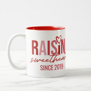 Caneca De Café Em Dois Tons Dia dos Namorados Foto da Mãe que Criou Corações