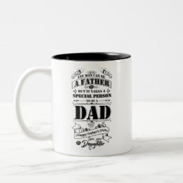 Caneca De Café Em Dois Tons Dia dos Pais