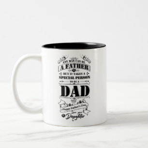 Caneca De Café Em Dois Tons Dia dos Pais