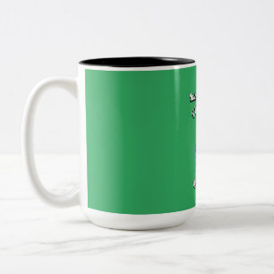 Caneca De Café Em Dois Tons Dia Internacional da Garota. Sonhos Limitados.