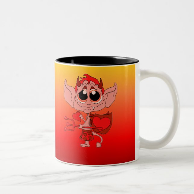 Caneca De Café Em Dois Tons Diabo doce de Lil (Direita)