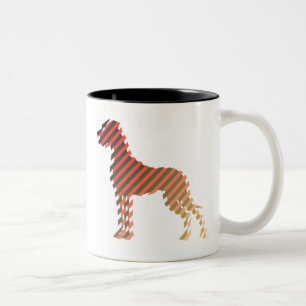 Caneca De Café Em Dois Tons Diagonalstriped Dane