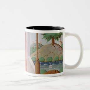 Caneca De Café Em Dois Tons Diálogo entre Boethius e filosofia