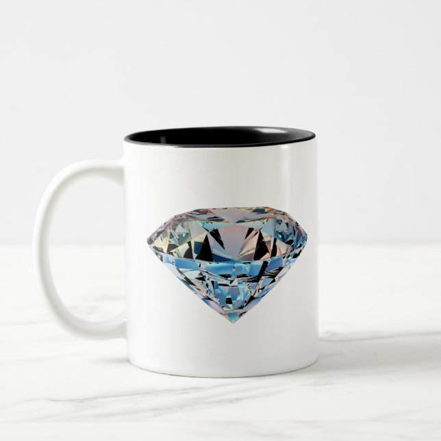 Caneca De Café Em Dois Tons Diamante (Esquerda)