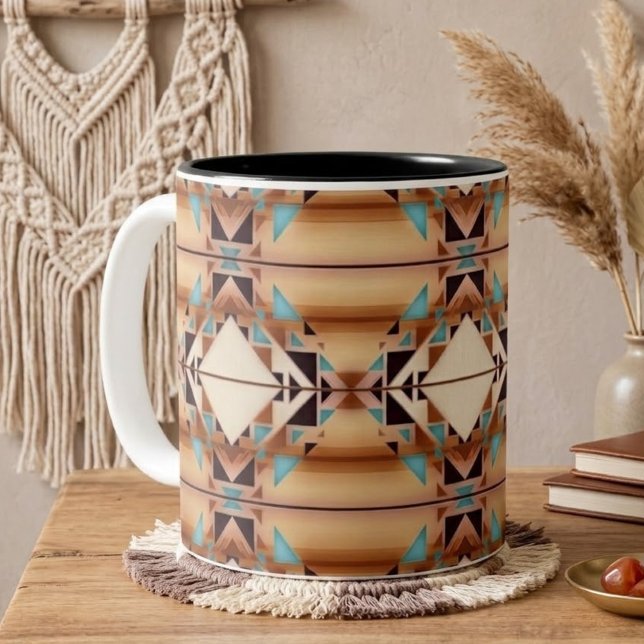Caneca De Café Em Dois Tons Diamantes do Sudoeste (Criador carregado)