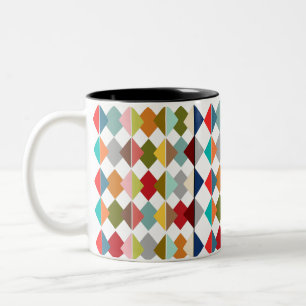 Caneca De Café Em Dois Tons Diamond Quilt