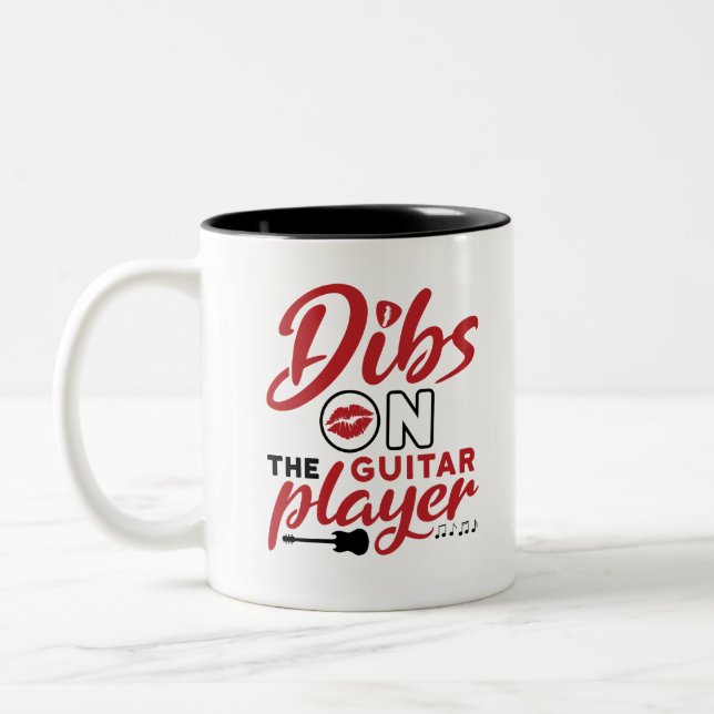 Caneca De Café Em Dois Tons Dibs no guitarrista (Esquerda)