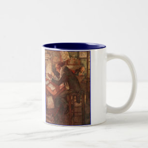 Caneca De Café Em Dois Tons Dickens uma canção de natal do Natal que aquece-