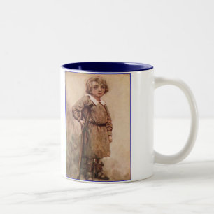 Caneca De Café Em Dois Tons Dickens uma canção de natal Tim minúsculo do Na