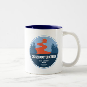 Caneca De Café Em Dois Tons Dickshooter Creek Wild e Scenic River Idaho