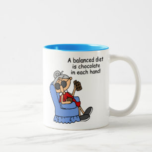 Caneca De Café Em Dois Tons Dieta de Chocolate Equilibrado