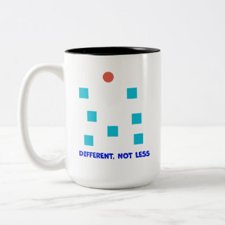 Caneca De Café Em Dois Tons Diferente, Não Menos Ilustração de Formas Inclusi