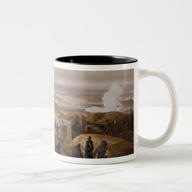 Caneca De Café Em Dois Tons Dificuldades do Commissariat, placa 'de Seat de (Direita)