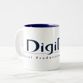 Caneca De Café Em Dois Tons DigiPro_Logo_Mug