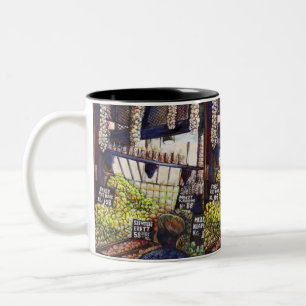 Caneca De Café Em Dois Tons Dimensões da curiosidade