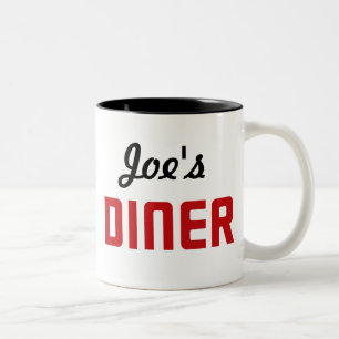 Caneca De Café Em Dois Tons Diner do Joe