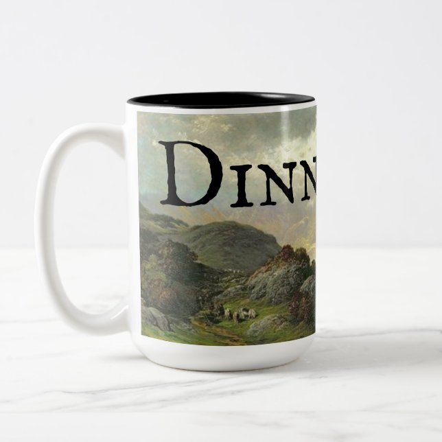 Caneca De Café Em Dois Tons Dinna Fash Mug - Não se preocupe (Esquerda)