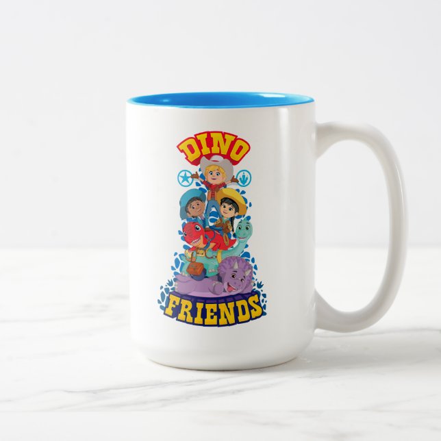 Caneca De Café Em Dois Tons Dino Friends | Dino Ranch (Direita)