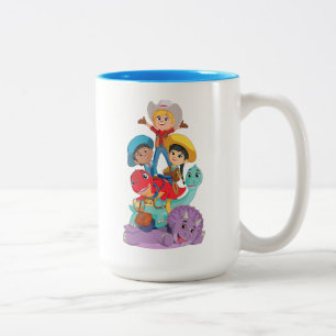 Caneca De Café Em Dois Tons Dino Ranch Friends