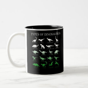 Caneca De Café Em Dois Tons dinossauro