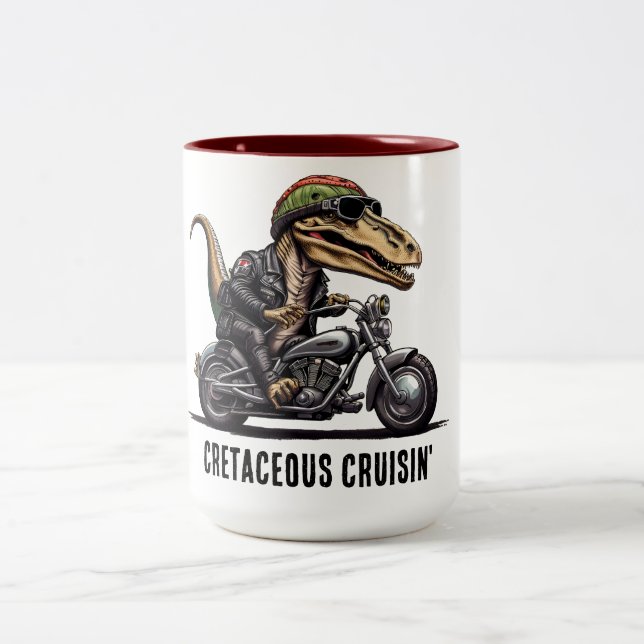 Caneca De Café Em Dois Tons Dinossauro Cretáceo Cruisina (Centro)