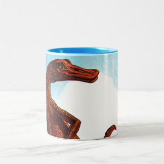 Caneca De Café Em Dois Tons Dinossauro do Hadrosaurus