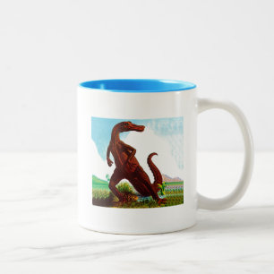 Caneca De Café Em Dois Tons Dinossauro do Hadrosaurus
