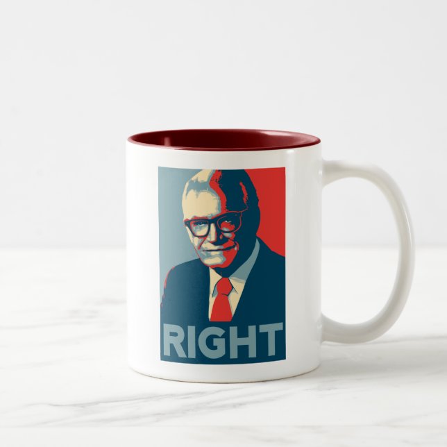 Caneca De Café Em Dois Tons Direito de Barry Goldwater (Direita)