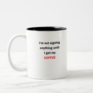 Caneca De Café Em Dois Tons Direito legal