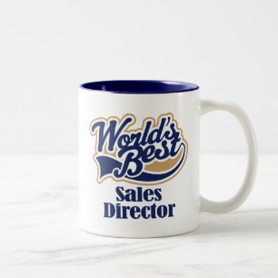 Caneca De Café Em Dois Tons Diretor de vendas presente
