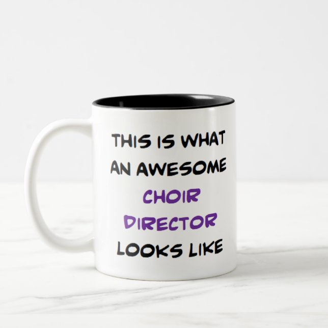 Caneca De Café Em Dois Tons diretor do coro, incrível (Esquerda)