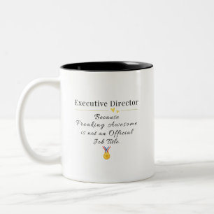 Caneca De Café Em Dois Tons Diretor executivo