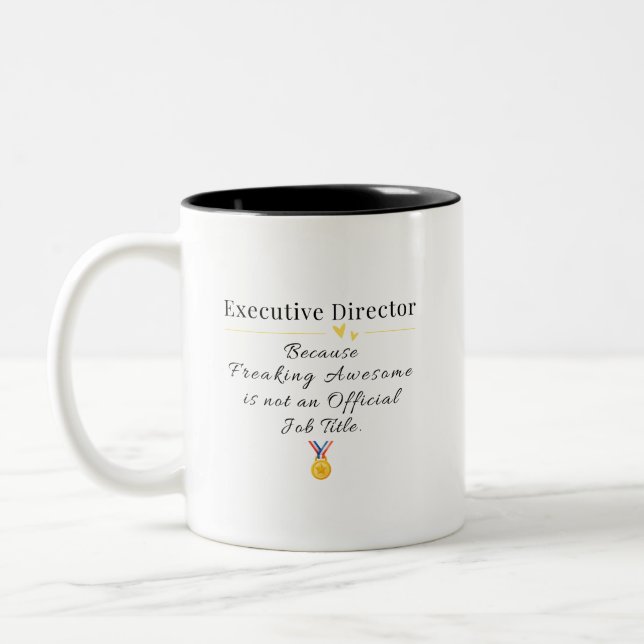 Caneca De Café Em Dois Tons Diretor executivo (Esquerda)