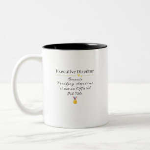 Caneca De Café Em Dois Tons Diretor executivo