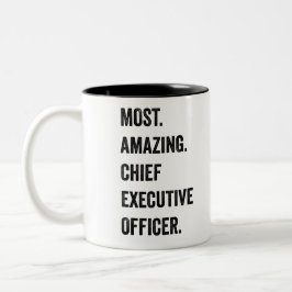 Caneca De Café Em Dois Tons Diretor Executivo mais incrível