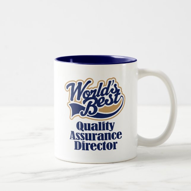 Caneca De Café Em Dois Tons Diretor Presente da segurança de qualidade (Direita)