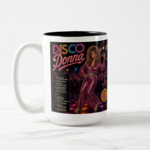 Caneca De Café Em Dois Tons Disco Donna & Disco Dazzler