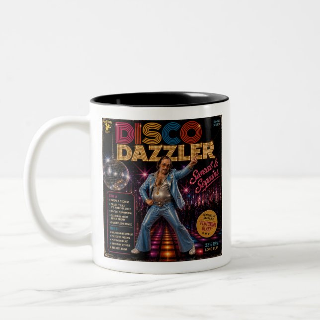 Caneca De Café Em Dois Tons Disco Donna & Disco Dazzler (Esquerda)