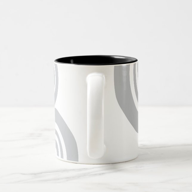 Caneca De Café Em Dois Tons Discos (Alça)