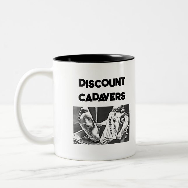 Caneca De Café Em Dois Tons Discount Cadavers Mug (Esquerda)