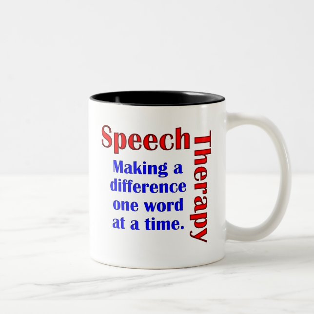 Caneca De Café Em Dois Tons Discurso Thereapy (Direita)