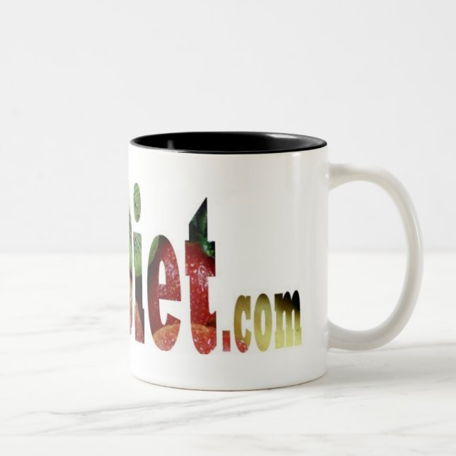 Caneca De Café Em Dois Tons DishDiet. COM agride (Direita)