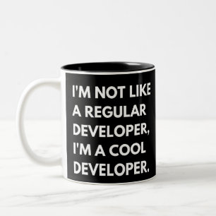 Caneca De Café Em Dois Tons Dito engraçado de desenvolvedores e programadores