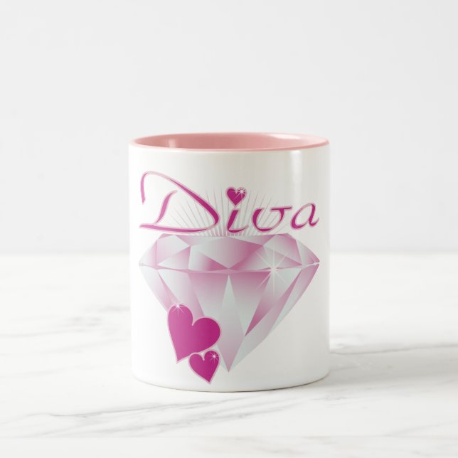 Caneca De Café Em Dois Tons Diva (Centro)