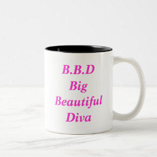 Caneca De Café Em Dois Tons Diva bonita grande de B.B.D