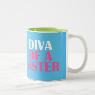 CANECA DE CAFÉ EM DOIS TONS DIVA DE UMA IRMÃ