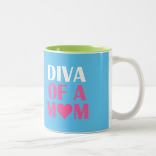 CANECA DE CAFÉ EM DOIS TONS DIVA DE UMA MÃE