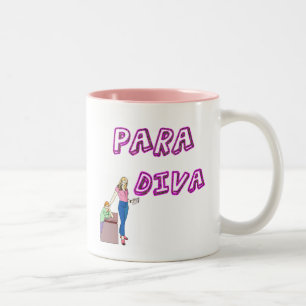 Caneca De Café Em Dois Tons Diva do Paraprofessional