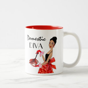 Caneca De Café Em Dois Tons "Diva Nacional"