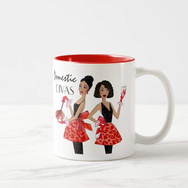 Caneca De Café Em Dois Tons Divas Nacionais Mug (Direita)
